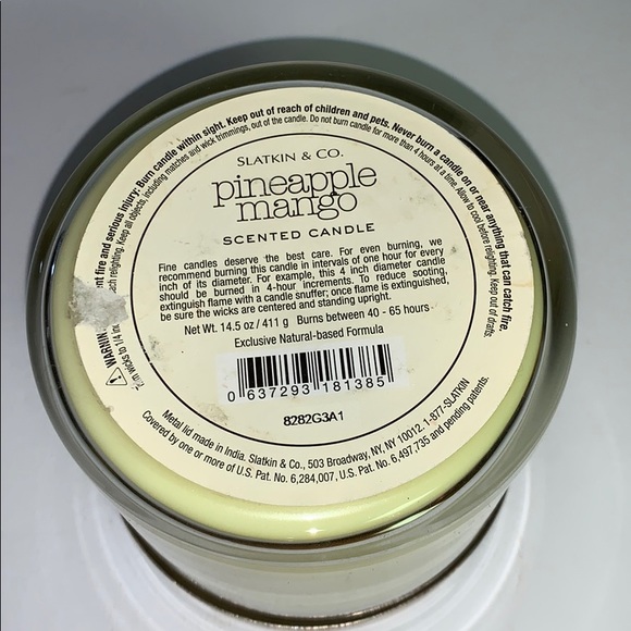 Pineapple Mango 3 Wick Candle Bath & Body Works Burns 40-65 Hours! - Picture 4 of 9
